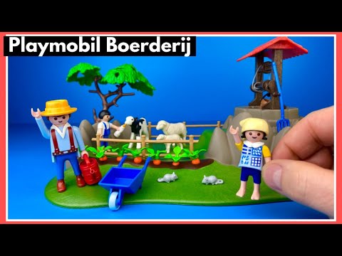 Boerderij van Playmobil met koe en schaapjes uitpakken | Family Toys Collector