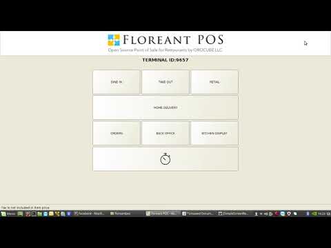 Floreant for HOTEL AND RESTAURANT