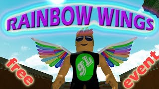 How To Get Free Rainbow Wings In Roblox - quan ao roblox how to get free wings in roblox event