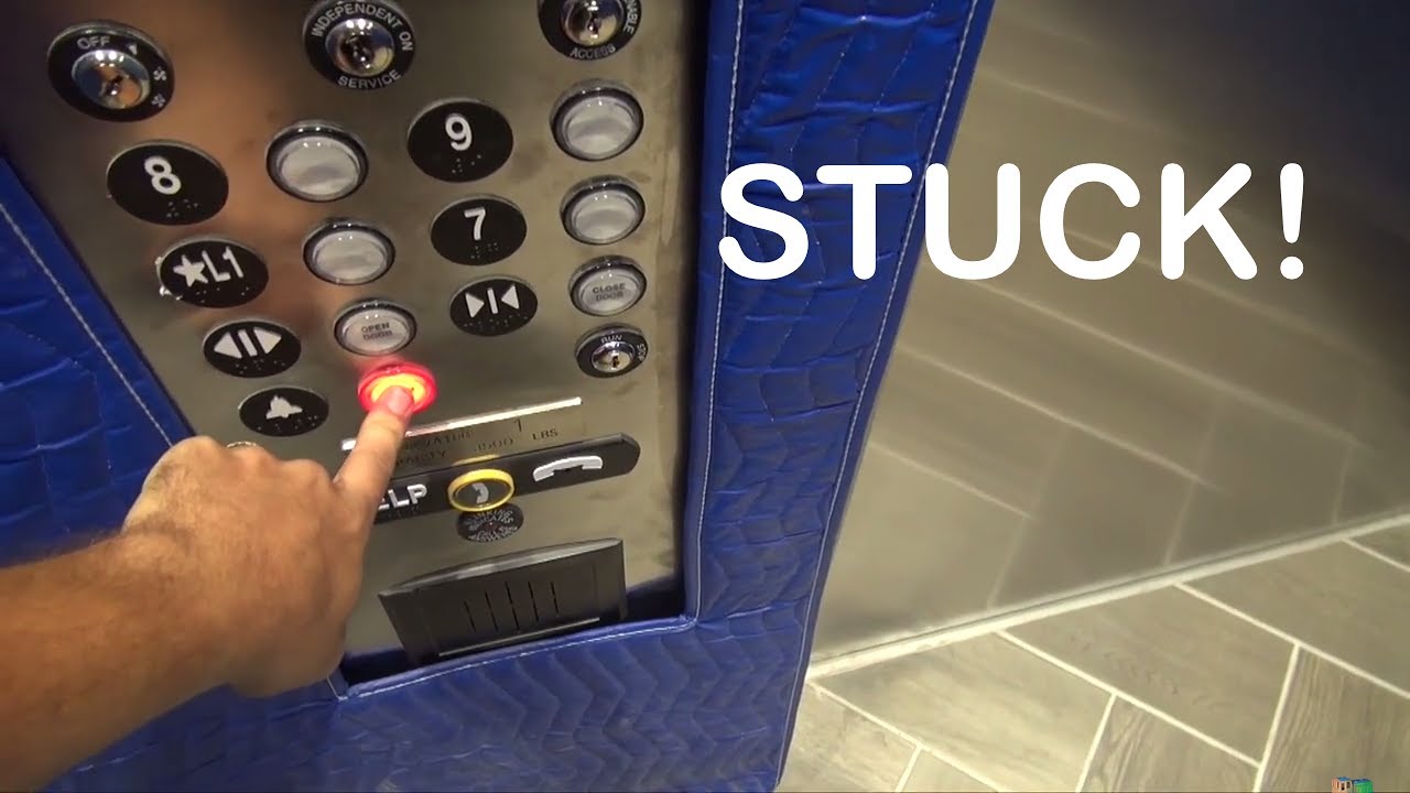Caught on camera 🎥 Getting stuck trapped in a brand new elevator!