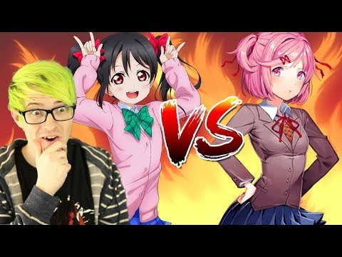 DOKI DOKI RAP BATTLE! | NATSUKI VS NICO YAZAWA RAP BATTLE! (REACTION)