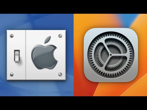 macOS Settings Evolution (10.0 – 13)