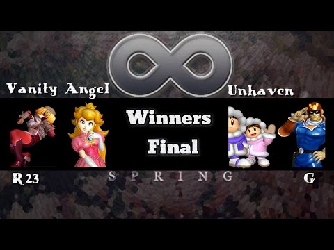 Infinite 2 Doubles Vanity Angel (Peach) & R23 (Sheik) Vs Unhaven (Ice Climbers) & G (Falcon) WF