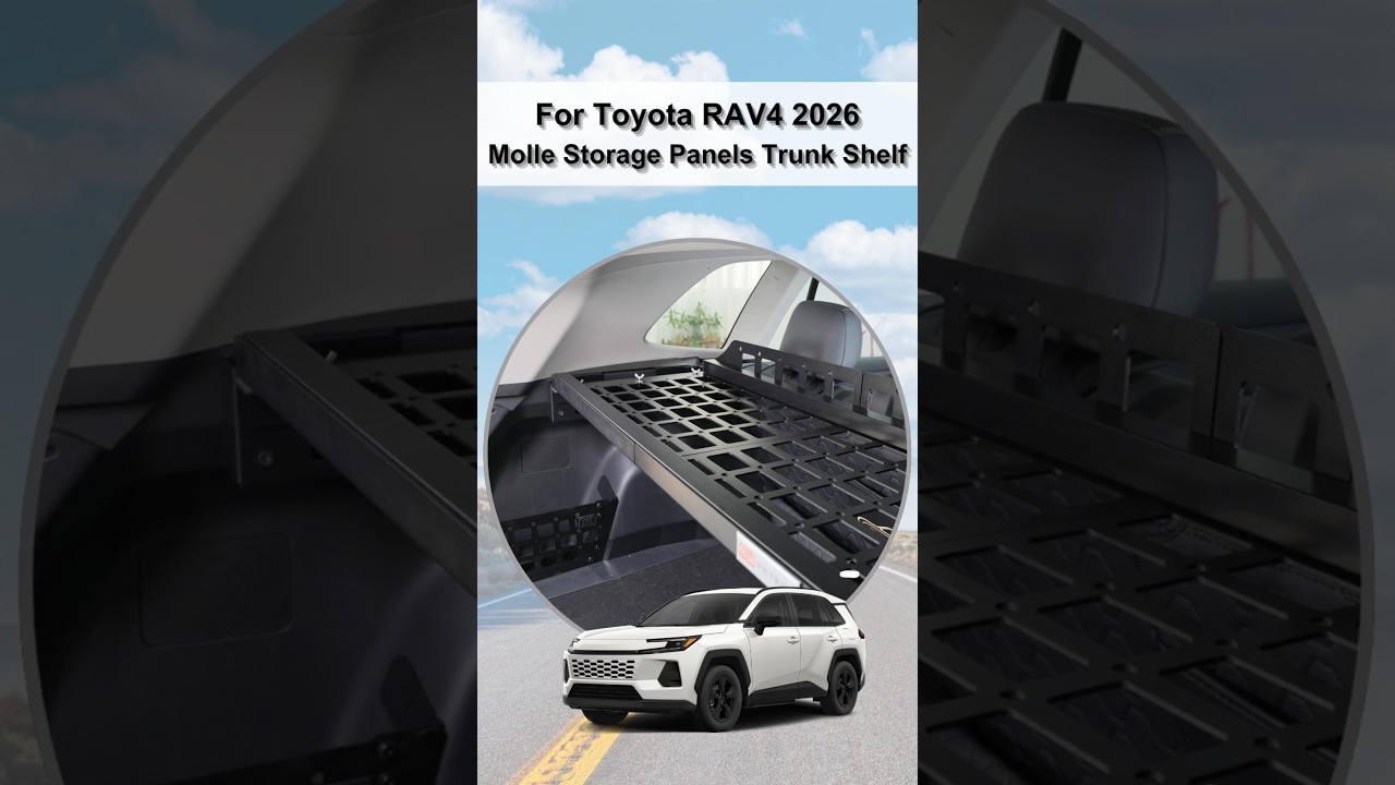 RAV4 트렁크 정리를 돕는 MOLLE 선반