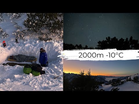 Schneeschuhwanderung im Tiefschnee: Übernachtung auf 2000m bei -10°C