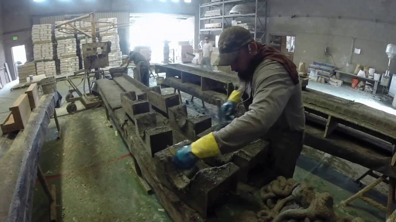 Manufacturing gfrc column base