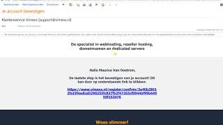 Domein registreren op vimexx nl