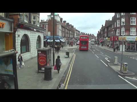 Northern Line Rail Replacement Service bus ride from Finchley Road Station to Hendon Central Station