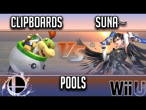 Smash'N'Splash 4  Pools - TcT | Clipboards (bowser jr) vs  Suna~ (bayonetta)