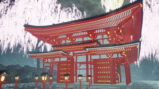 Ue4　エフェクト　平等院鳳凰堂夜桜　ｐｔ3（目指せSEKIRO ！）