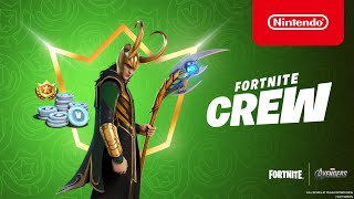 Nintendo Loki, The God of Mischief, Tricks His Way into the July Fortnite Crew - Nintendo Switch anuncio