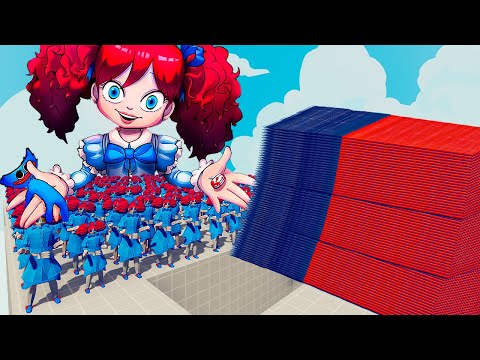 100x POPPY PLAYTIME + 1x GIANT vs 3 EVERY GOD - Totally Accurate Battle Simulator TABS