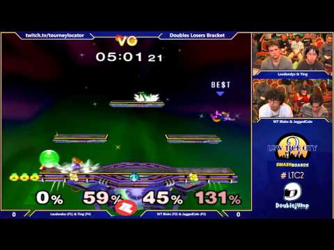LTC2 - Laudandus & Ting Vs. WT Blake & JaggedColde - SSBM Losers - Smash Melee