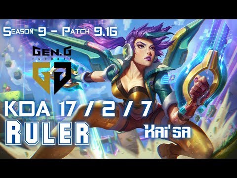 Gen Ruler KAI'SA vs EZREAL ADC - Patch 9.16 KR Ranked