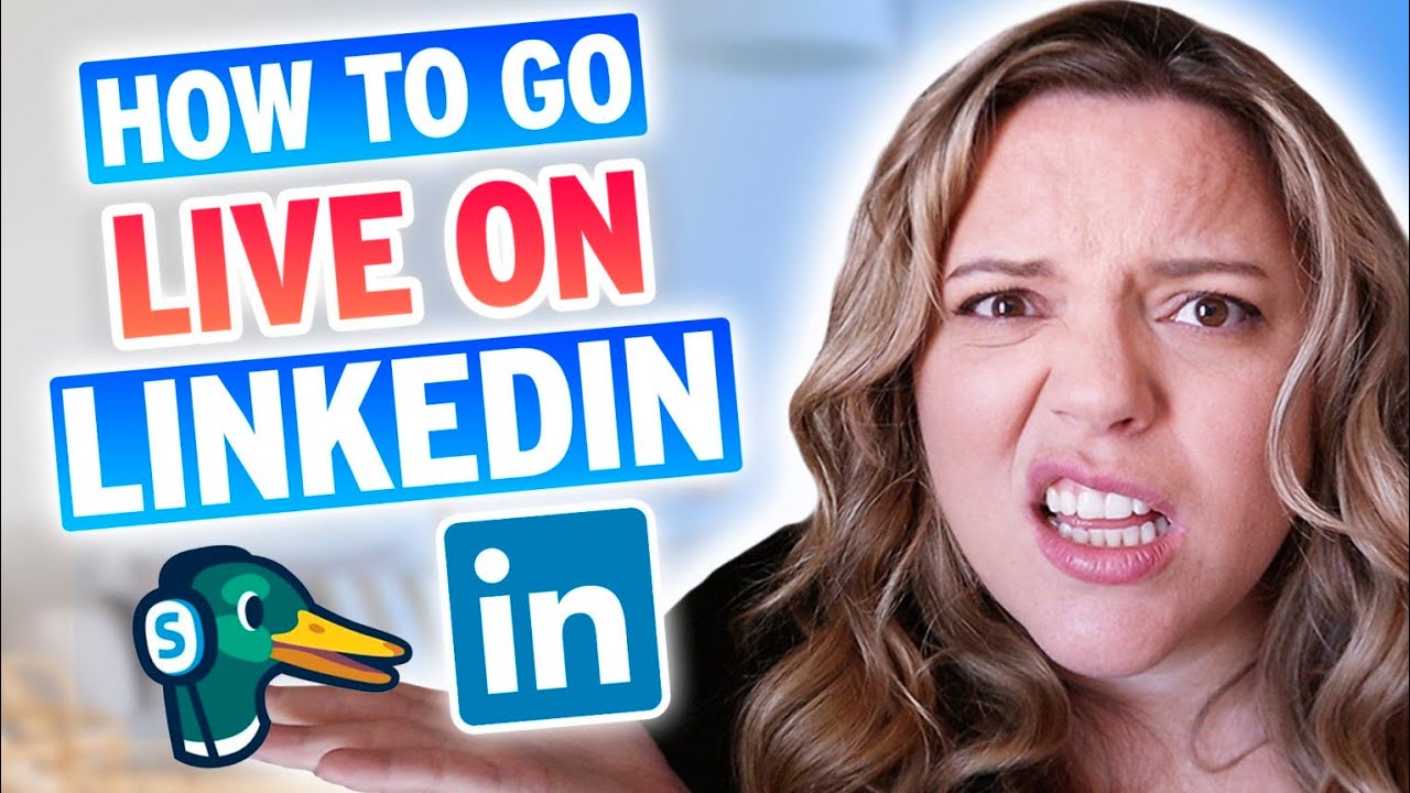 How To Go Live on Linkedin with Streamyard