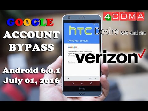 New!!! HTC Desire 530 Verizon FRP Google Account Bypass! Android 6.0.1! Last Update!