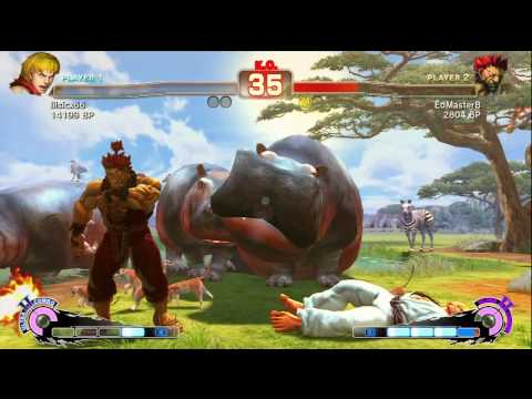 Ed Ma [Akuma] vs lilsicx66 [Ken] SSF4 Ranked Matches - Xbox Live