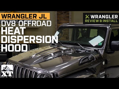 Jeep Wrangler JL DV8 Offroad Heat Dispersion Vented Hood Review & Install