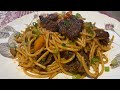 Beef Spaghetti Chinese Cuisine Recipe By Desi Tadka Videsi Magic