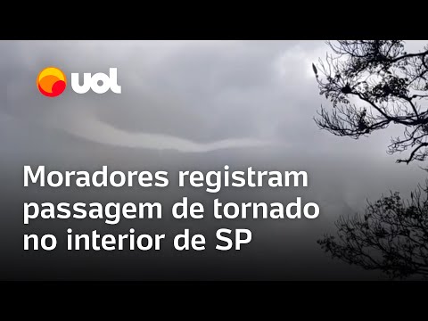 Tornado 'landspout': fenômeno impressiona moradores no interior de São Paulo; veja vídeos