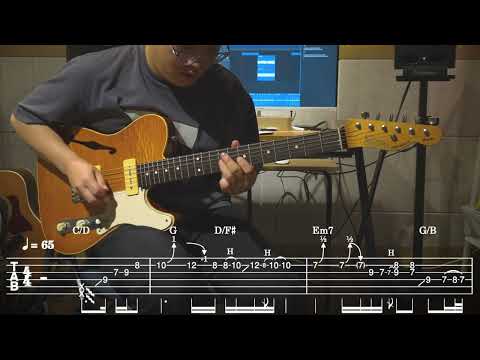 Korean Ballad Guitar Solo in G With TAB (Major Scale Only)