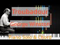 🎹Solo & Chord, Troubadour, George Winston, Synthesia Piano