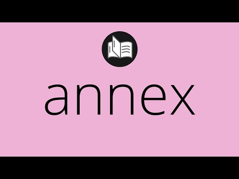 What ANNEX means • Meaning of ANNEX • annex MEANING • annex DEFINITION