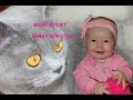 Малышка Саша и Кошка/ Baby Sasha and a Cat 