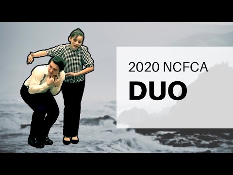 NCFCA Duo 2020 | Well With My Soul - K. Graham/E. Graham