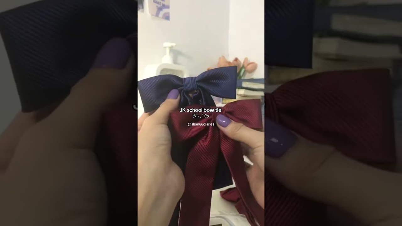 JK school bow tie 𐙚˙⋆.˚ ᡣ𐭩 #jk #bowties #japaneseschool #japaneseschooluniform #seifuku #uniform