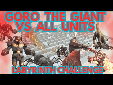 🔥Epic Goro The Giant vs All Units- Deadly Labyrinth Challenge! 🏆 Prehistoric Battle | ARBS