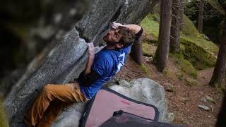 Video thumbnail: New Base Line, 8b+. Magic Wood