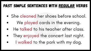 Master ENGLISH Grammar with 50 Simple Past Tense Practice Sentences