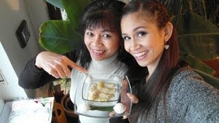 Thai kochen: BANANE in KOKOSNUSSMILCH mit Raffaello - Nachtisch zum dahinschmelzen