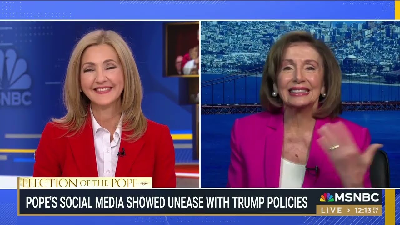 Pelosi Joins Chris Jansing Reports to Discuss the Election of Pope Leo XIV