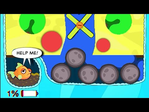 New save the fish game / New updated save  fish pull the pin mobile game / level 9456 - 9476