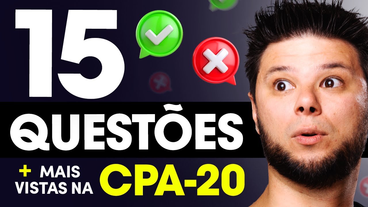 Curso CPA-20: 15 questões que SEMPRE CAEM na prova 👀 Questões CPA-20 ANBIMA ✅ Passe de primeira!