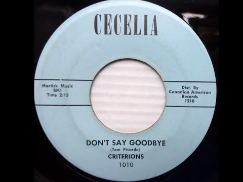 The Criterions - Don't Say Goodbye 1959