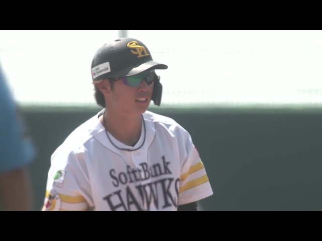 【ファーム】均衡を破る一打!! ホークス・廣瀬隆太 三塁線を破るタイムリー2ベースヒットで先制!! 2025年8月31日 福岡ソフトバンクホークス 対 広島東洋カープ