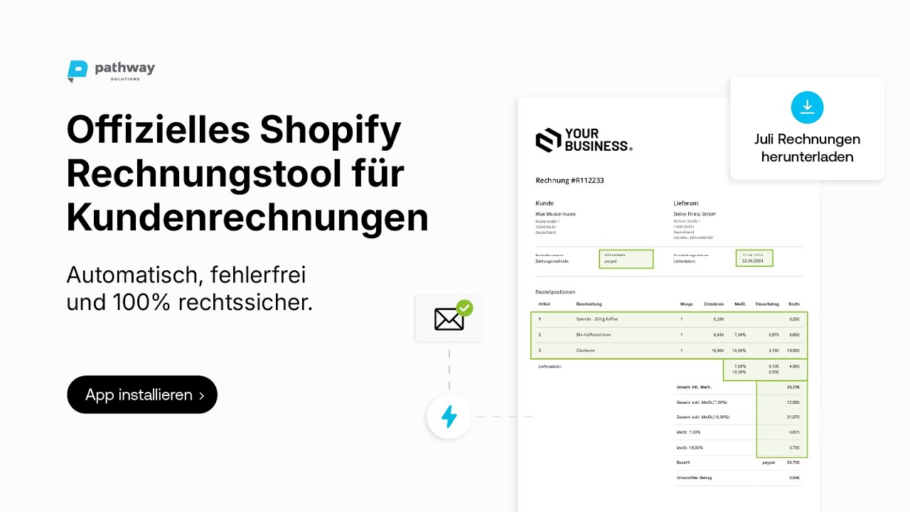 Rechnungsprinter Pro > DATEV Demo