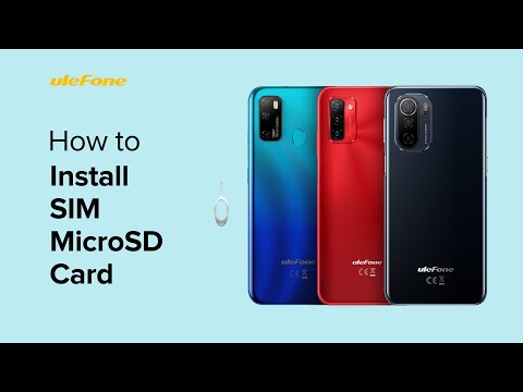 How to Install SIMµSD Card on Ulefone Note 9/11/12 Series