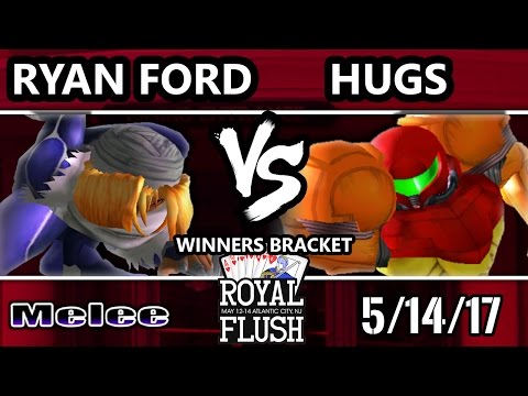 Royal Flush SSBM - ER | Ryan Ford (Sheik) vs. Selfless | Hugs (Samus) - Smash Melee