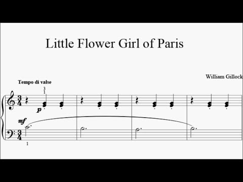 AMEB Piano Series 18 Preliminary C3 Gillock Little Flower Girl of Paris Sheet Music