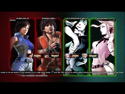 607 - Tekken Tag Tournament 2 - Coouge (Kunimitsu/Angel) vs Iphelphs (Asuka/Miguel)