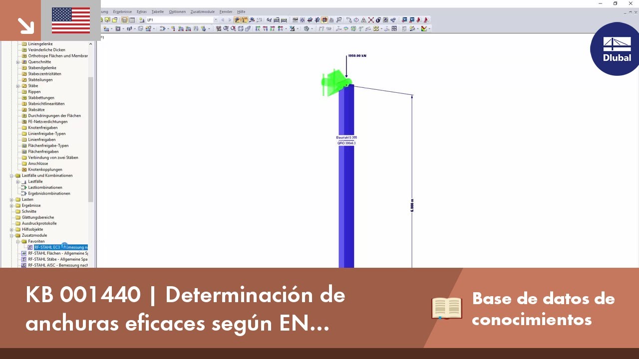 KB 001440 | Determinación de anchuras eficaces según EN 1993-1-5, anexo E