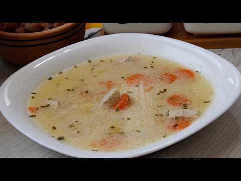 Pileća čorba kao iz restorana - Tako lagana i ukusna - Idealna za slavlja - Bijela čorba recept 4K