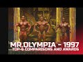 MR OLYMPIA 1997 TOP 6 Comparisons And Awards Dorian Yates Nasser El Sonbaty Shawn Ray