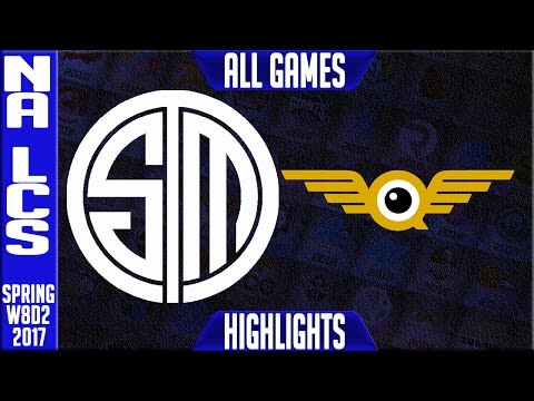 TSM vs FlyQuest All Games - NA LCS W8D2 Spring 2017 - TSM vs FLY All Games