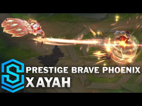 Prestige Brave Phoenix Xayah Skin Spotlight - Pre-Release - League of Legends