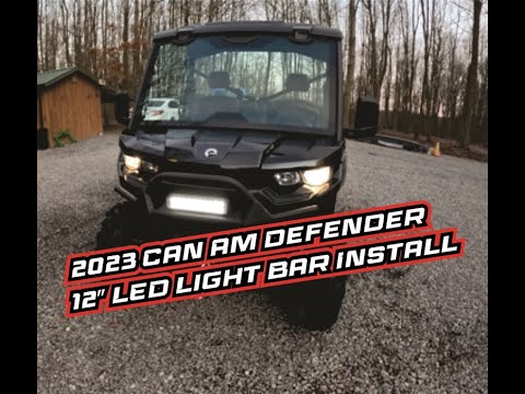 2023 Can Am Defender - 12" Vision-X-USA LED Light Bar & Horn How To Install